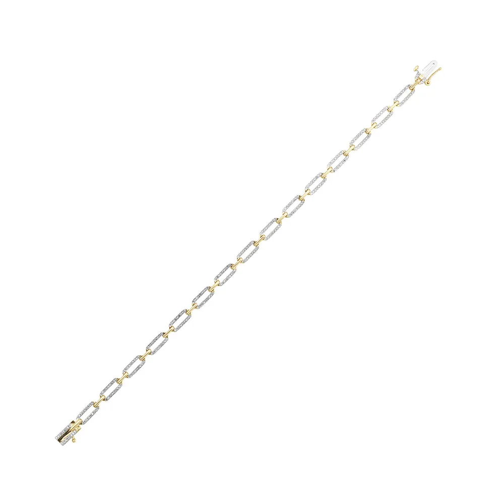 10Kt Yellow Gold Diamond 1/2Ctw Bracelet