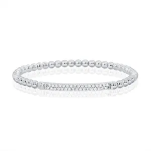 14k Gold 0.59Ct Diamond Bangle Bracelet with 34 Diamonds, available in White, Rose and Yellow Gold