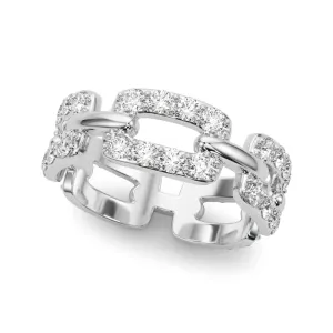 14K Link Eternity Ladies Wedding Band / Ring