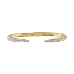 14KT GOLD DIAMOND CLAW BRACELET