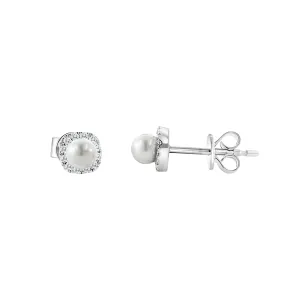 14KW 24D0.10CT,2PL0.76CT CUSHION SETTING EARRING (118E417939WPRL14)