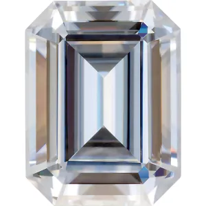 2.3ct Emerald Cut Moissanite