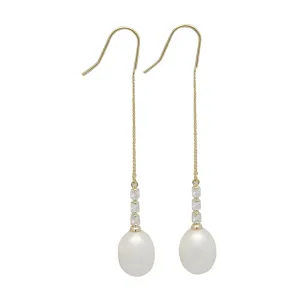 343-01-G | GOLD CHAIN DROP EARRINGS