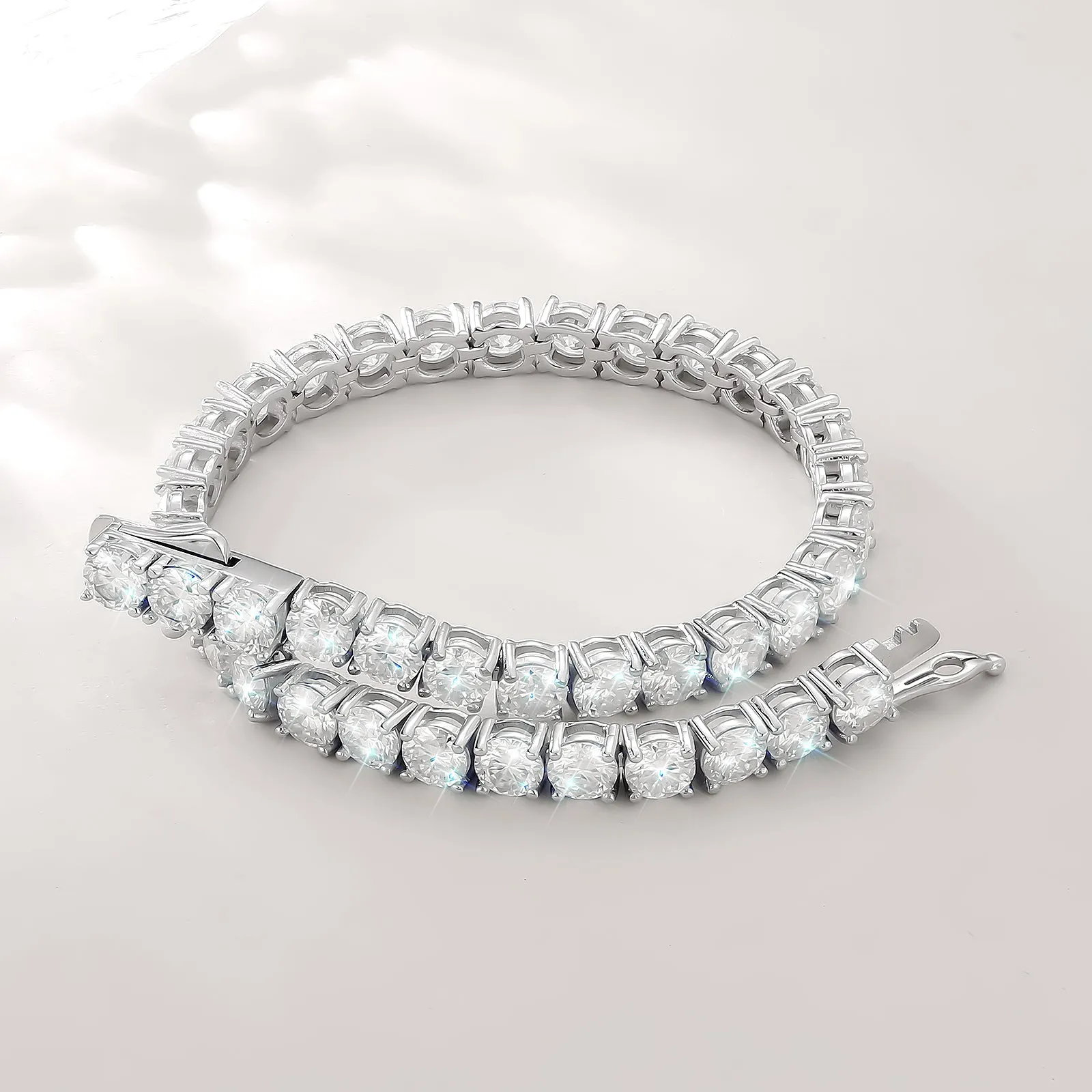 5mm Moissanite Tennis Bracelet S925 KRKC