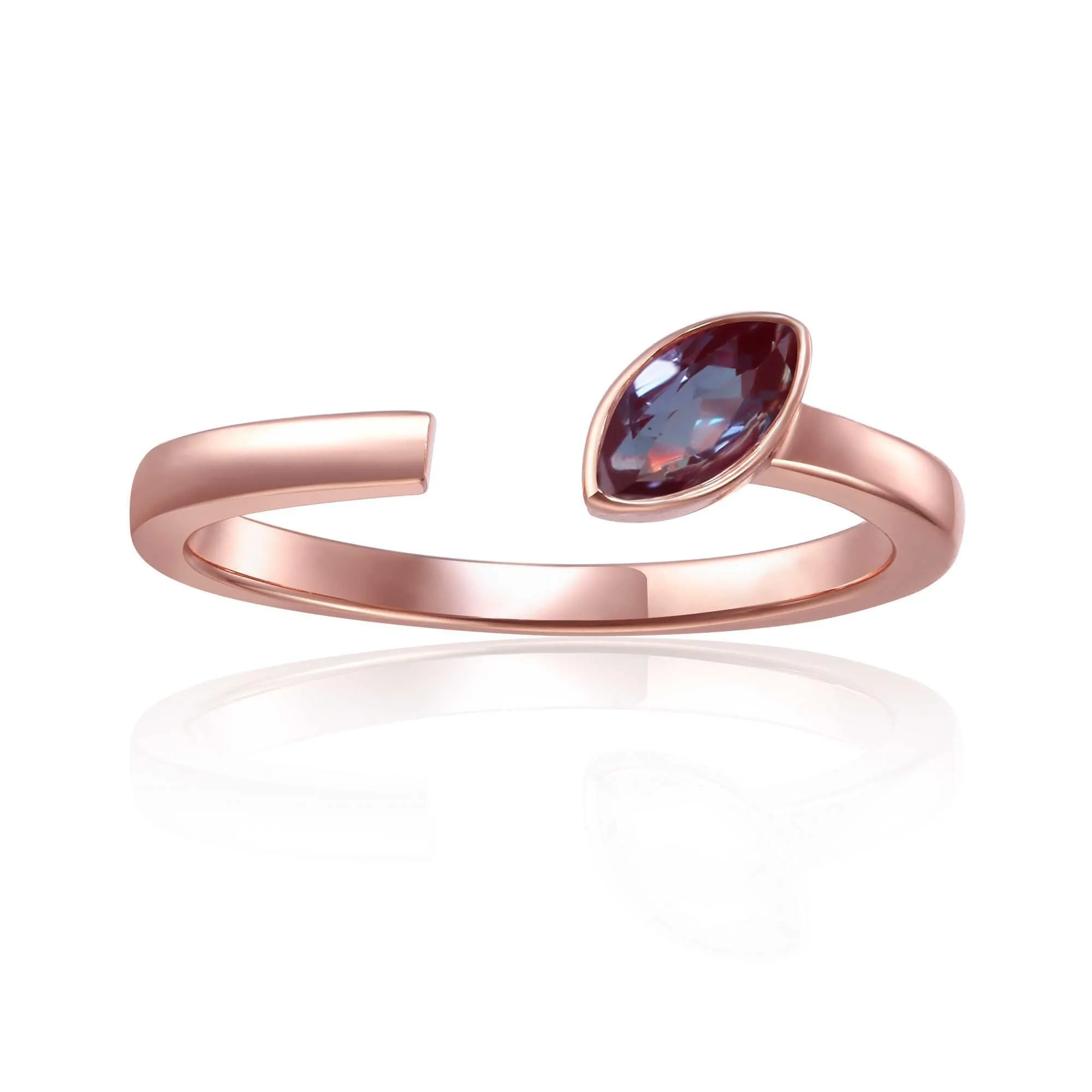 Alexandrite Marquise Open Ring