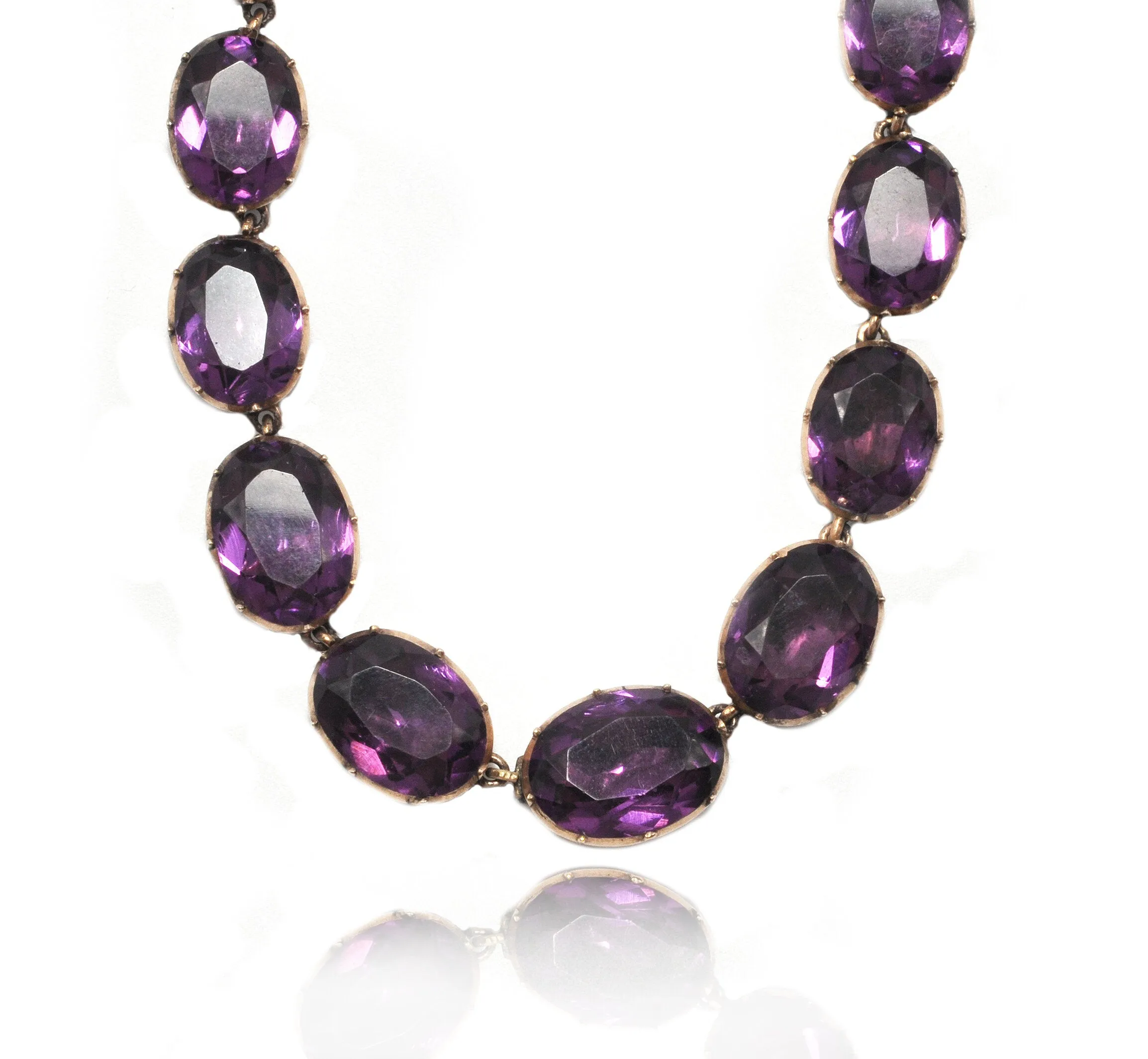 Amethyst Collet Necklace