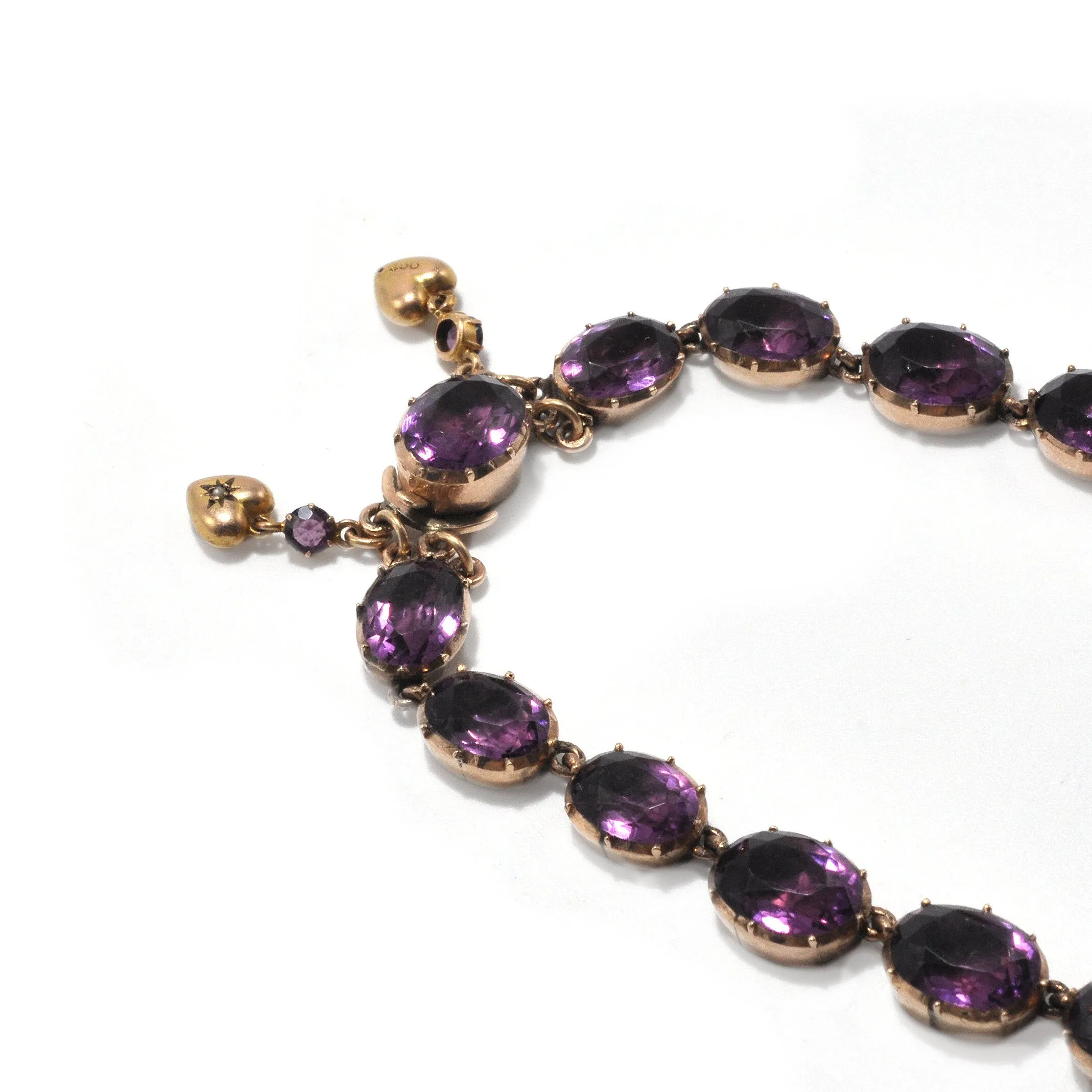 Amethyst Collet Necklace