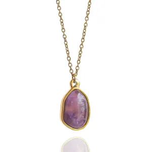 Amethyst Drop Necklace