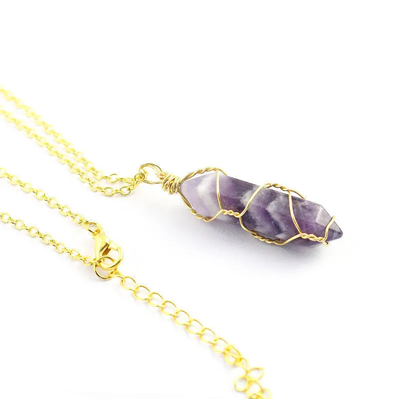 Ancient Infusions Amethyst Harmony Pendant: Embrace Tranquil Vibes and Spiritual Serenity