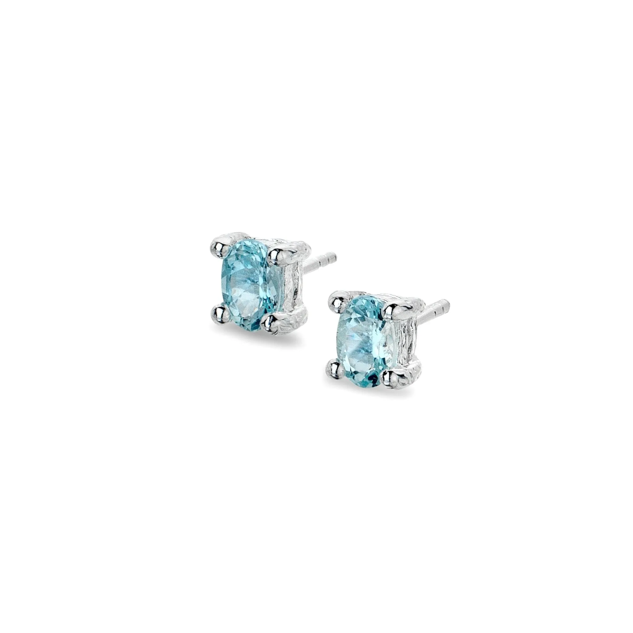 Aquamarine cove studs