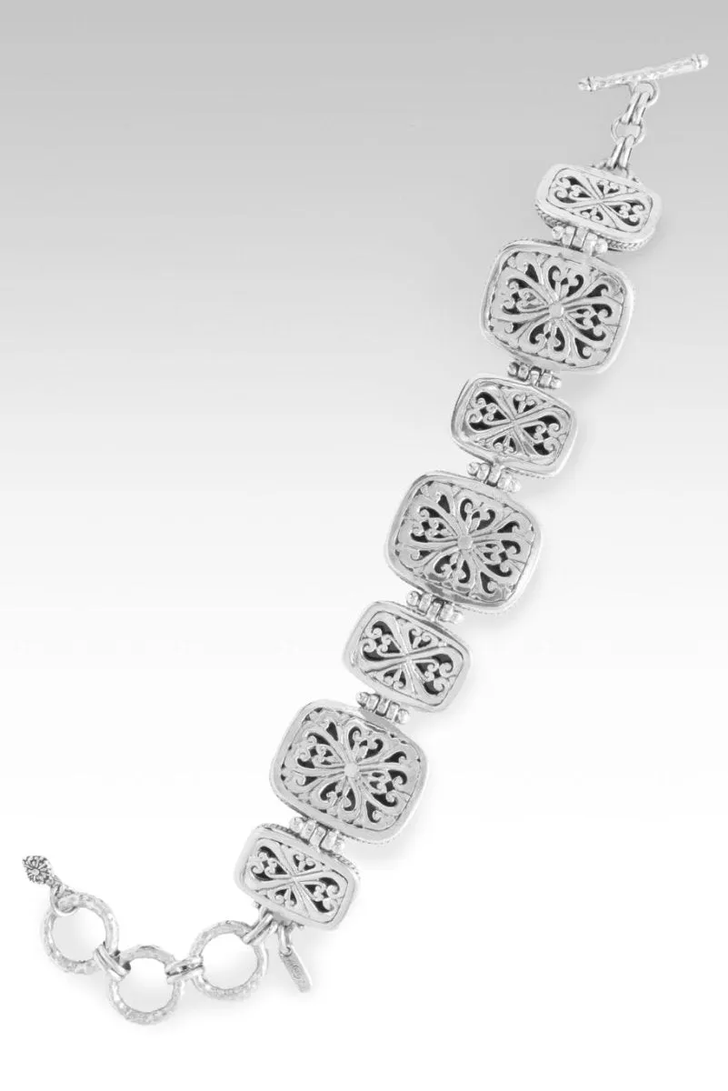 Be Content Bracelet™ in Snowflake Obsidian