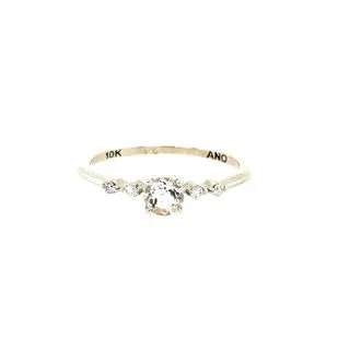 Birthstone Ring - Round Center