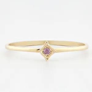 Birthstone Star Ring