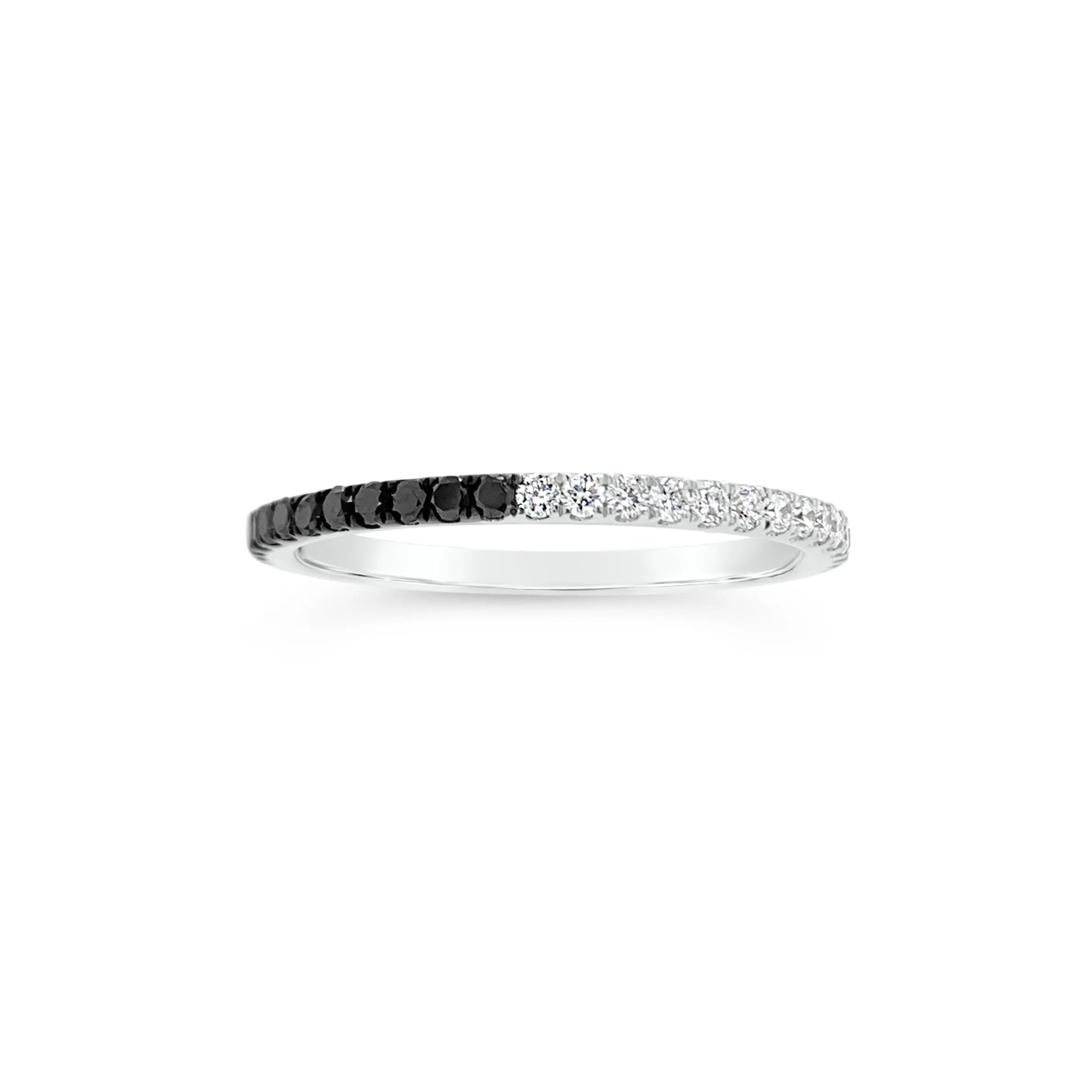 Black & 'White’ Diamond Eternity Band