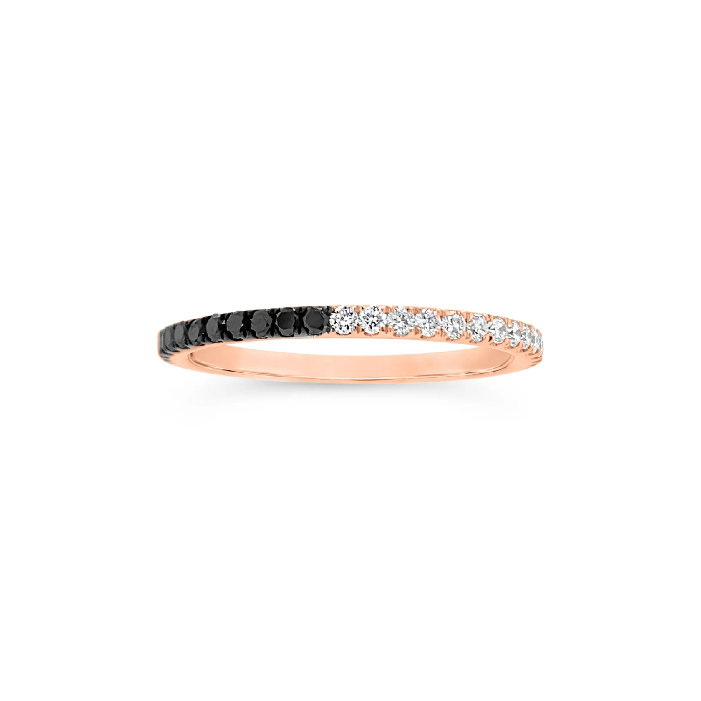 Black & 'White’ Diamond Eternity Band