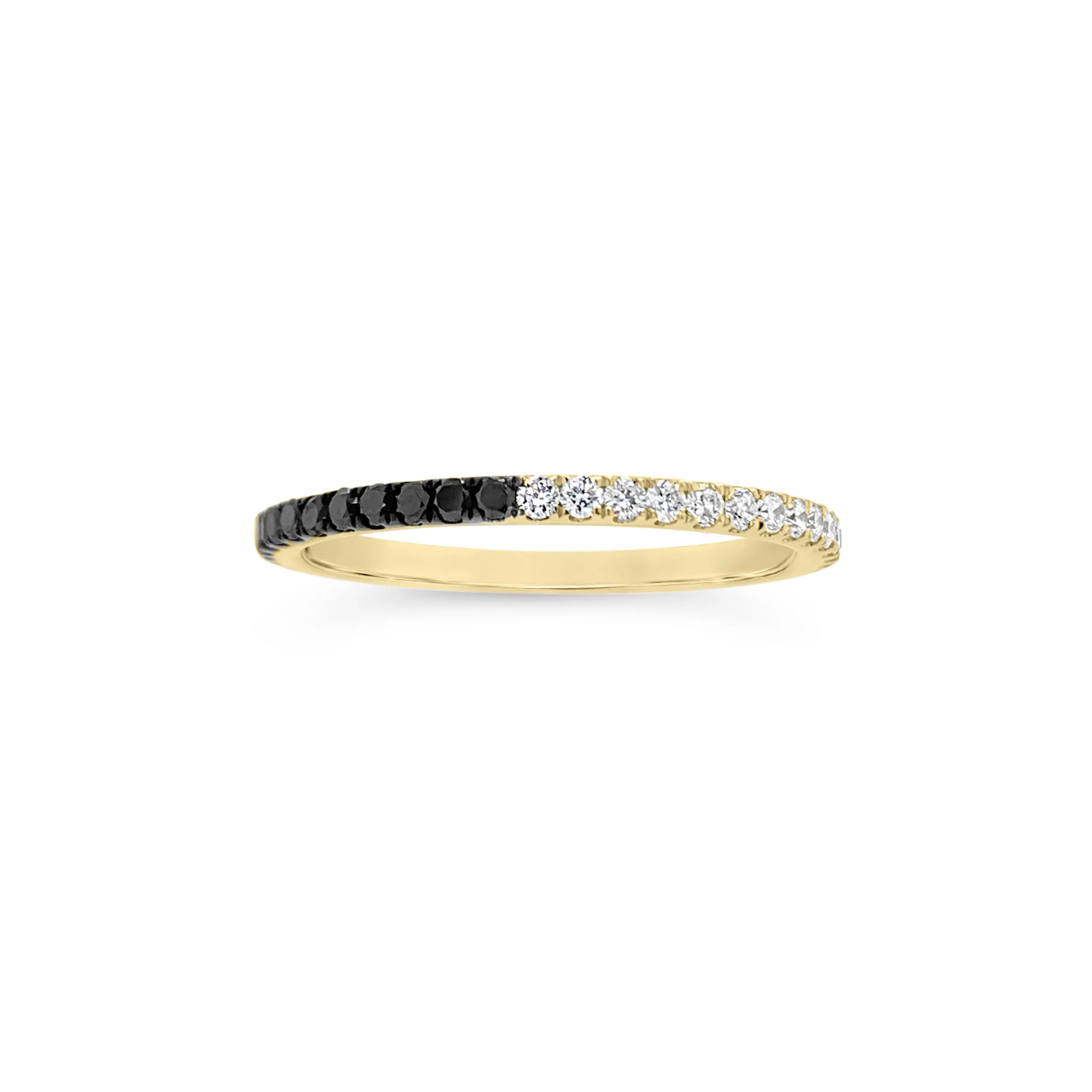 Black & 'White’ Diamond Eternity Band