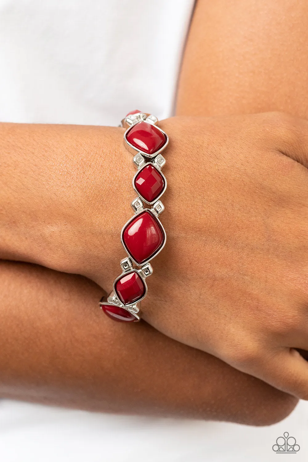 Bracelets Boldly BEAD-azzled - Red B2109