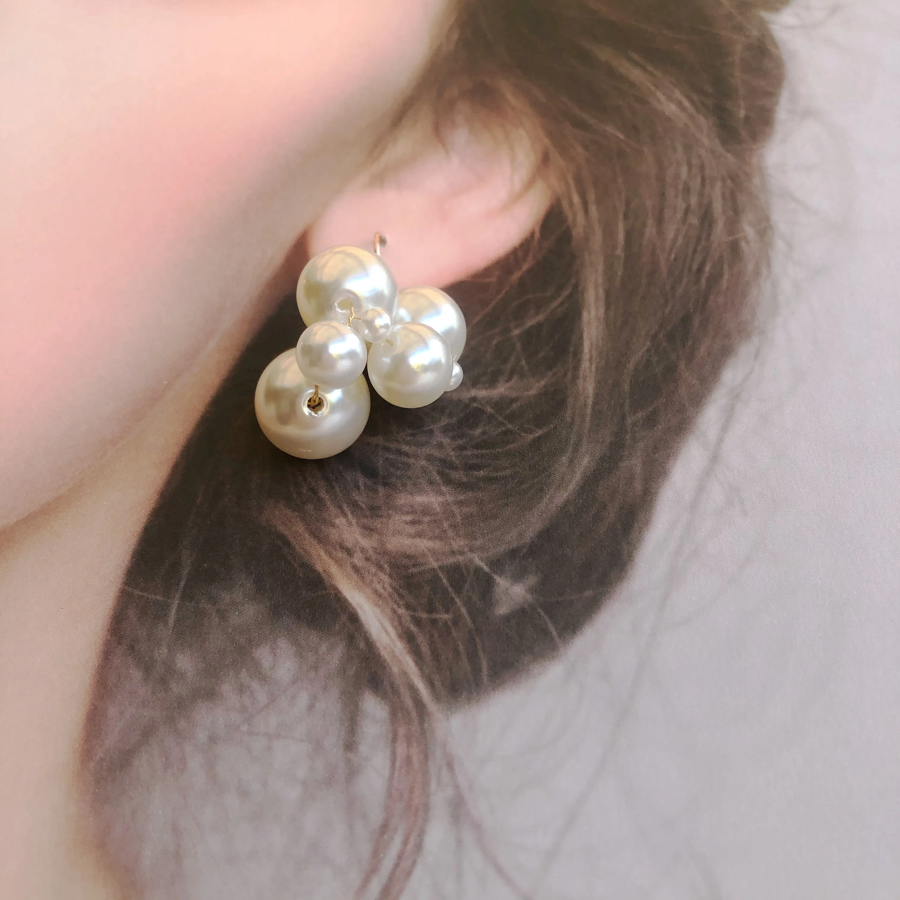 Celestial Cloud Pearl Earrings