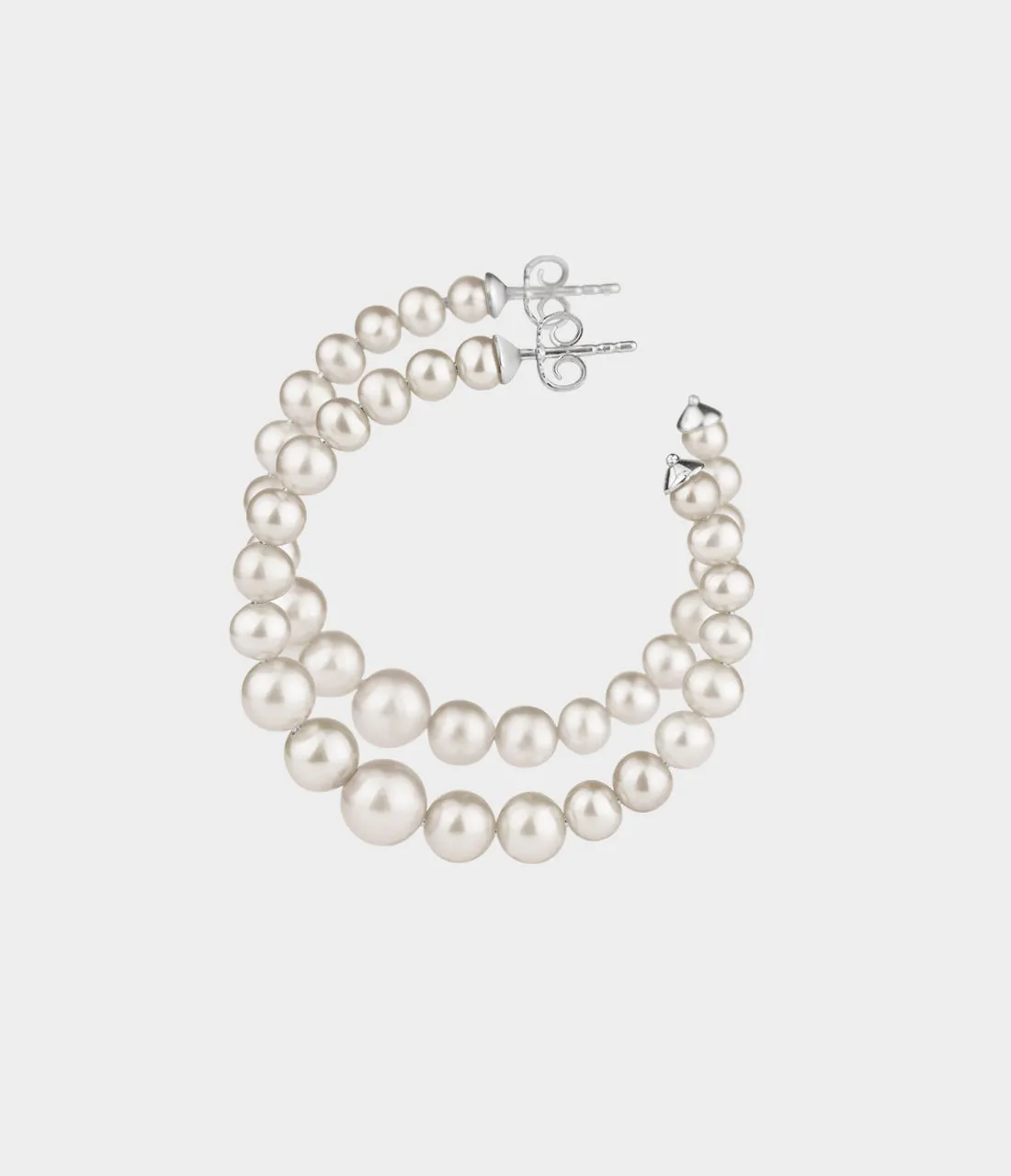 Colette Pearl Hoop Earrings