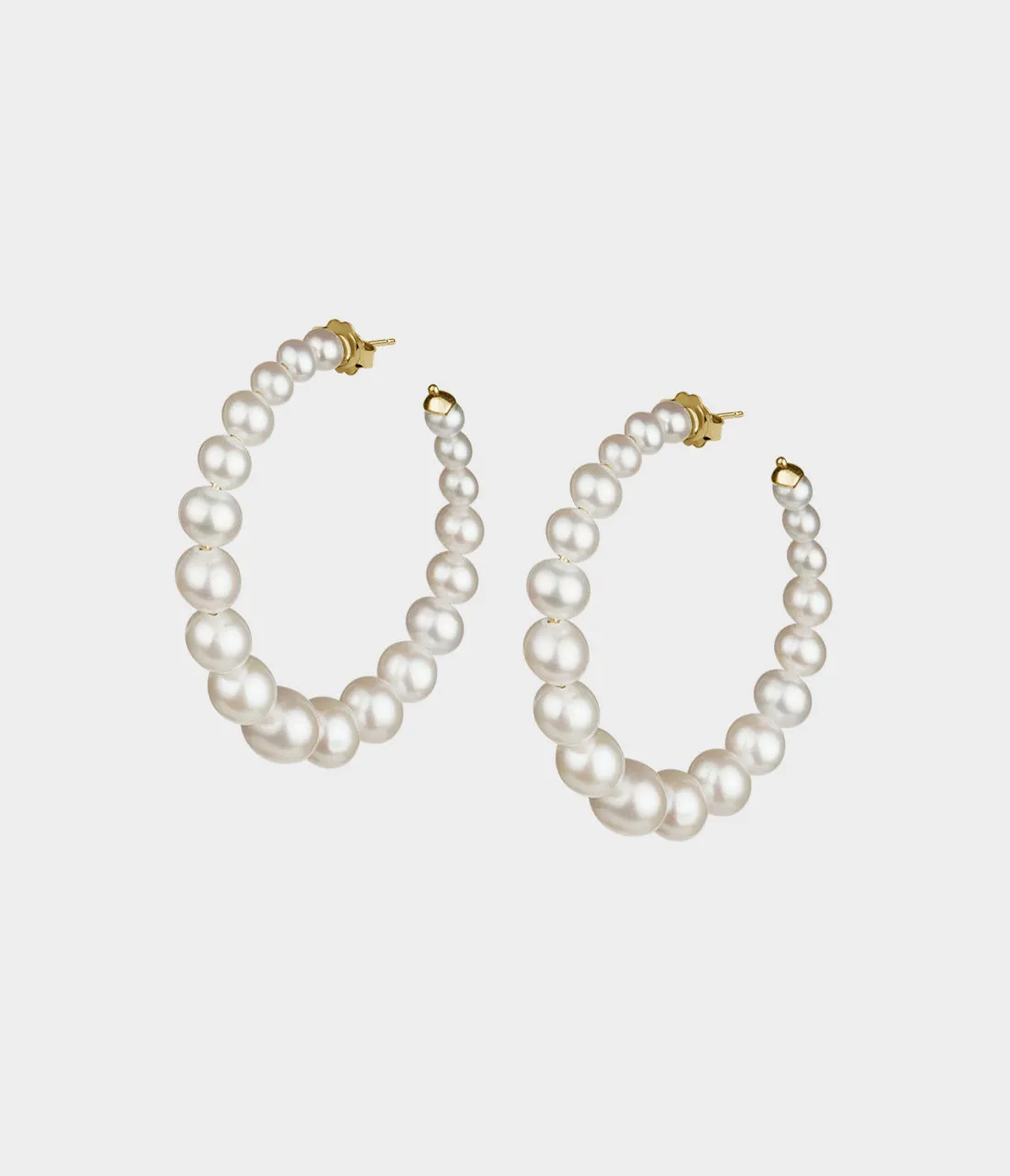 Colette Pearl Hoop Earrings