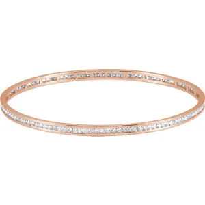 Diamond Stackable Bangle Bracelet