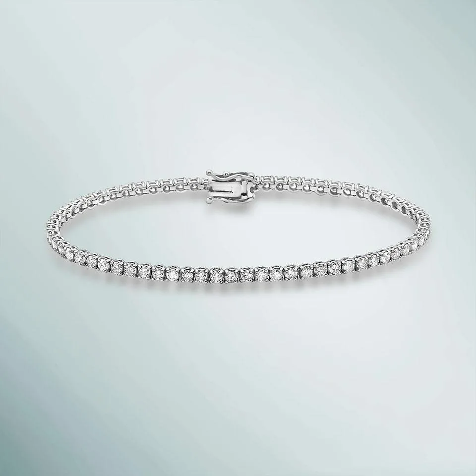 Diamond Tennis Bracelet (4.50 ct.) 2.7 mm 4-Prongs Setting in 14K Gold