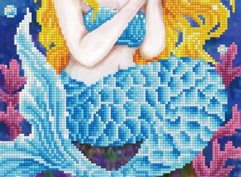 DIY Diamond Dotz Sounds of the Sea Mermaid Facet Art Bead Picture Kit