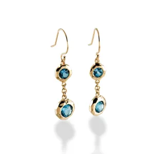 Double Drops with Semi Precious Stones