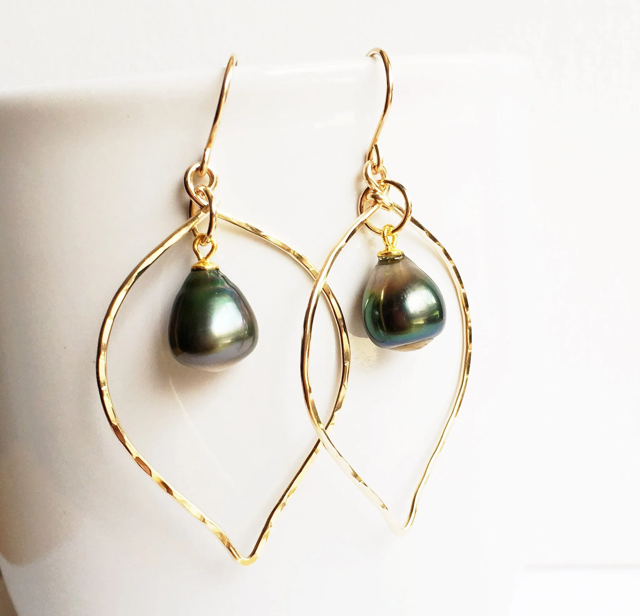 Earrings Doree - tahitian pearls (E310)