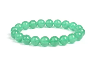 Green Aventurine stone, stretch cording, yoga, bracelet, jewelry.