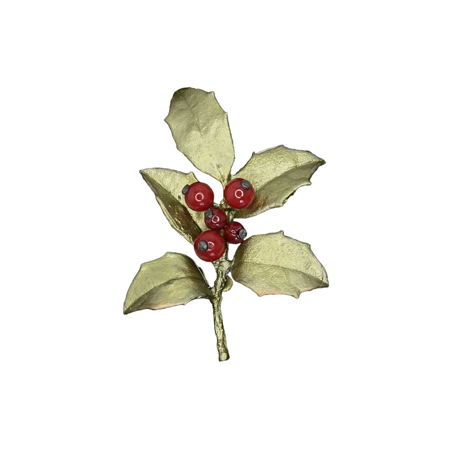 Holly Jade Brooch