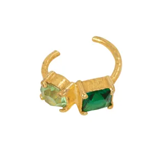 Isla Ear Cuff Green