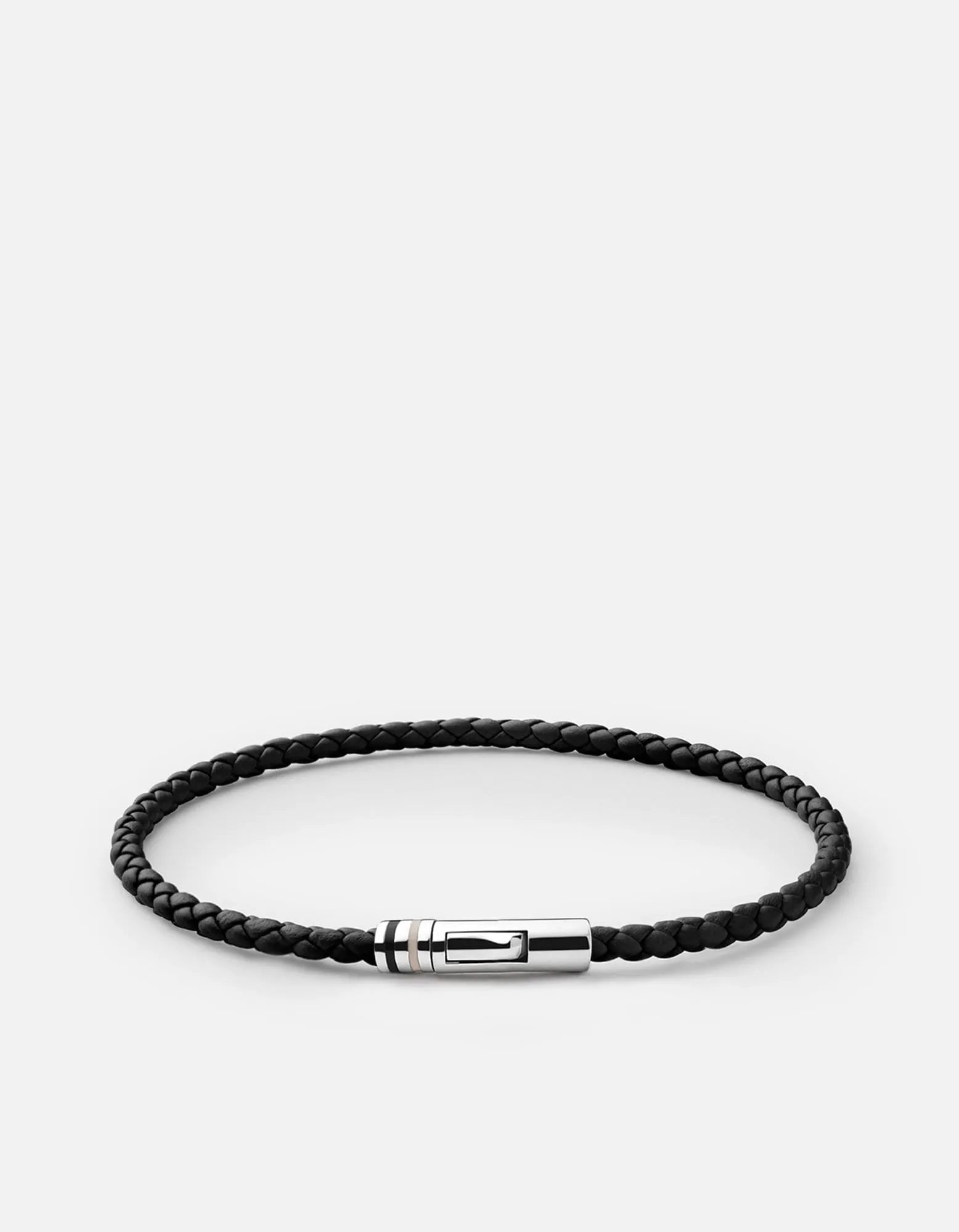 Juno Leather Bracelet, Sterling Silver