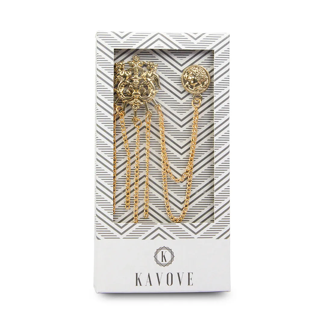 Kavove Draco Delight Golden Colour Brooch