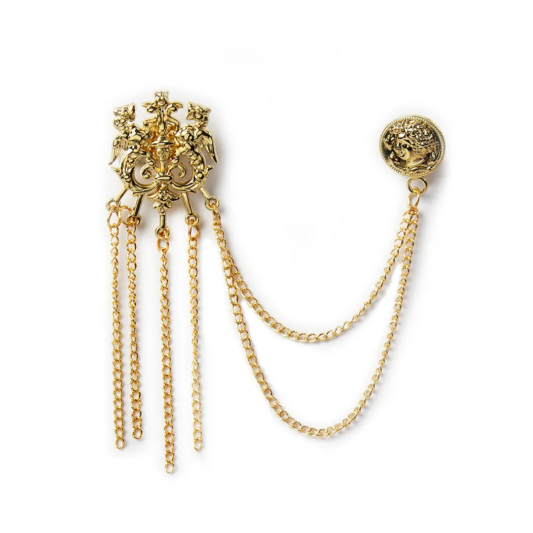 Kavove Draco Delight Golden Colour Brooch