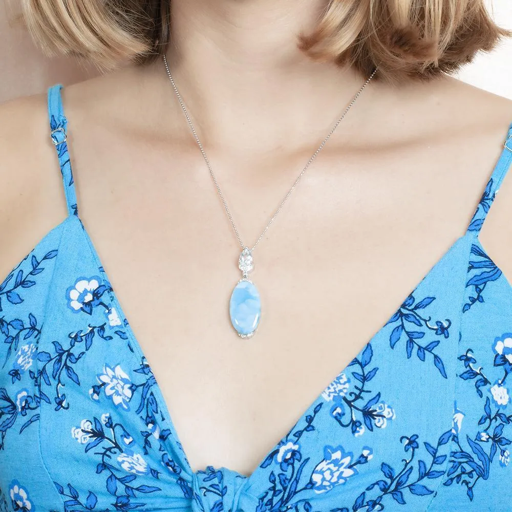 Larimar Eclipse Pendant