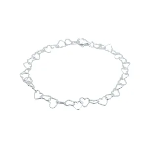 Little Heart Bracelet Silver 7”