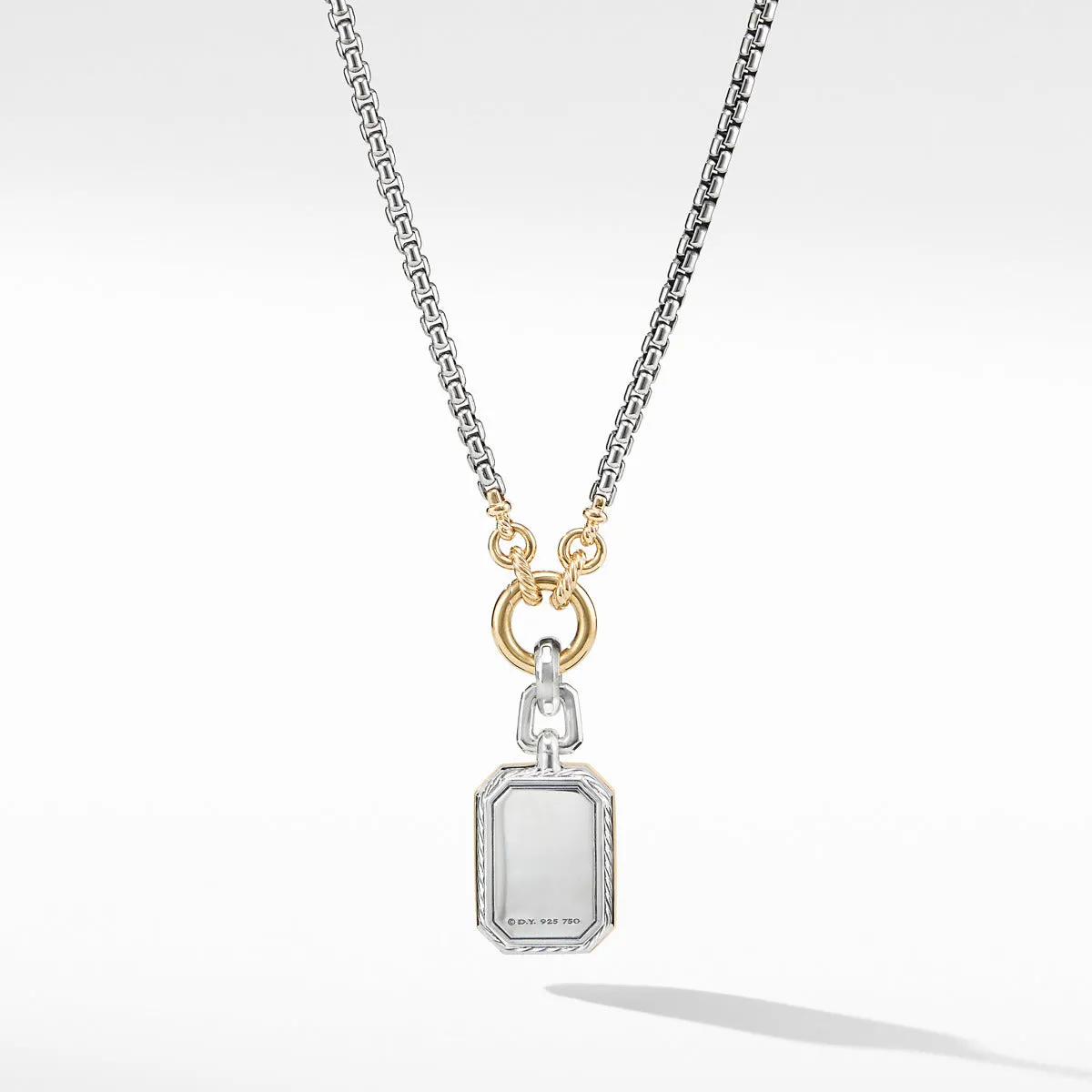 Novella Pendant with Blue Topaz and 18K Yellow Gold