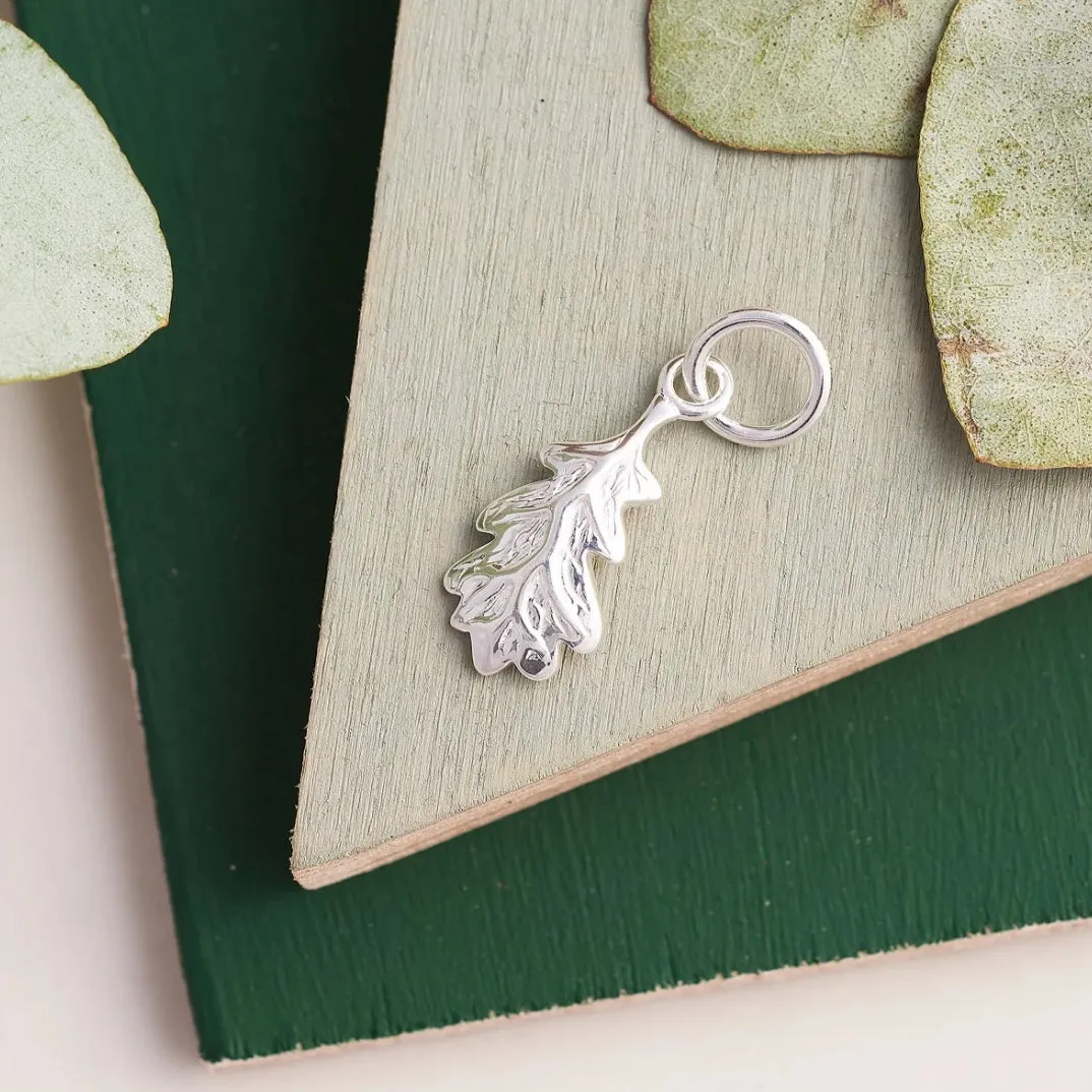 Oak Leaf Silver Charm