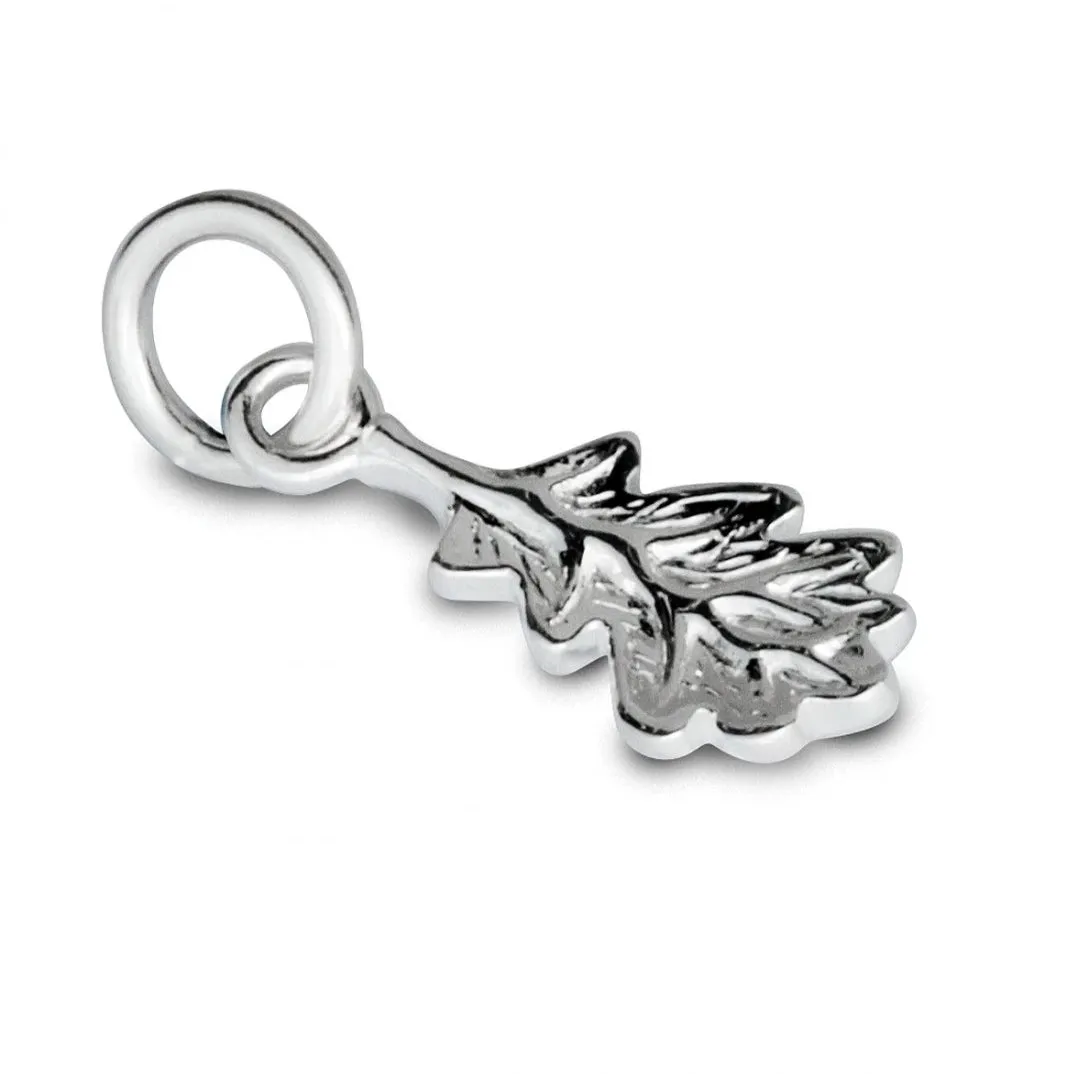 Oak Leaf Silver Charm