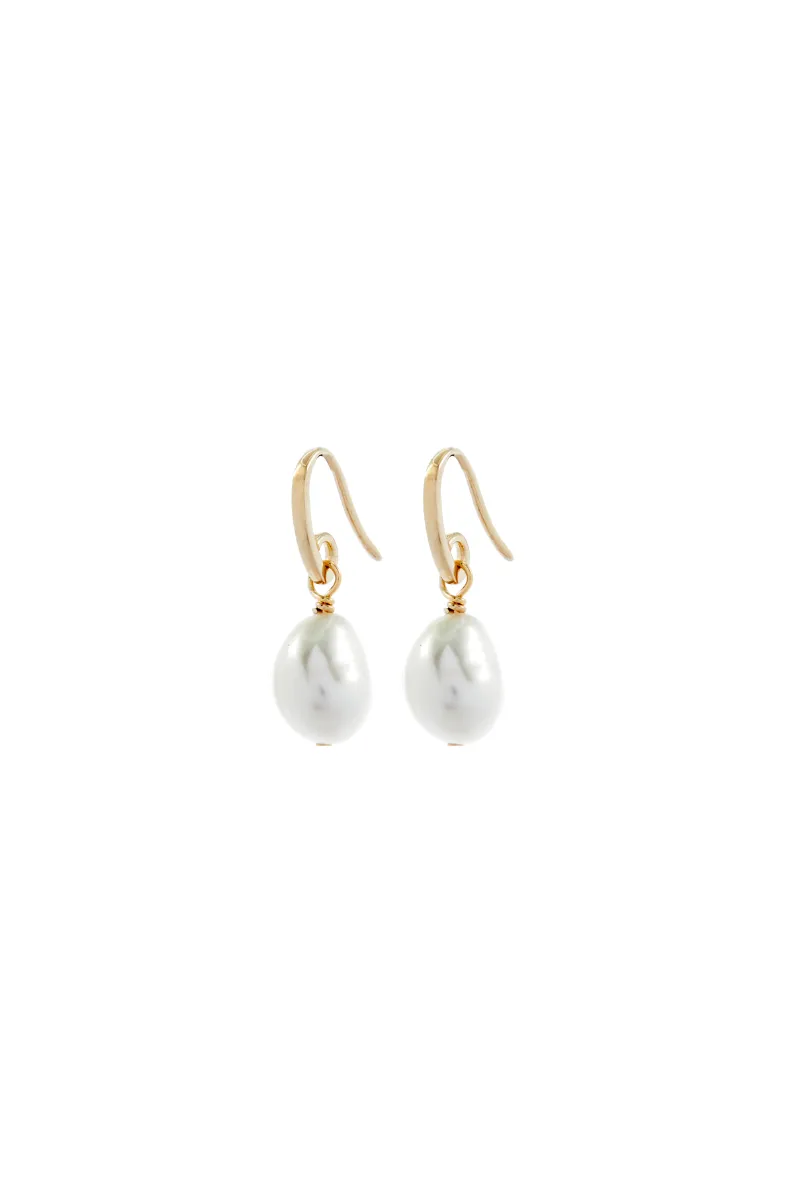 Pearl Earrings With Hooks By GA