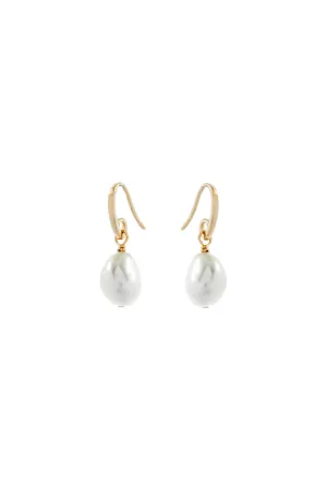 Pearl Earrings With Hooks By GA