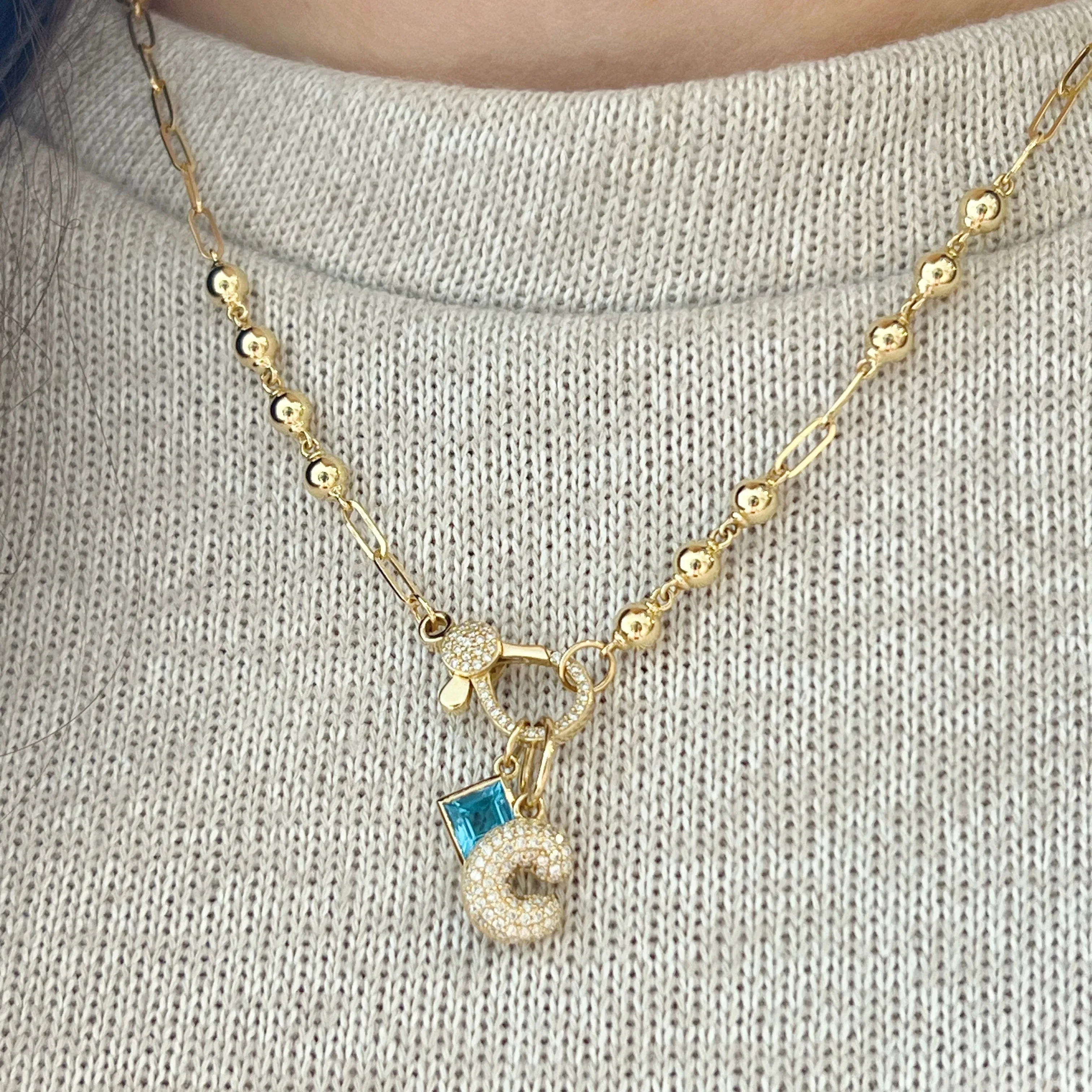 Petite Blue Topaz Pendant