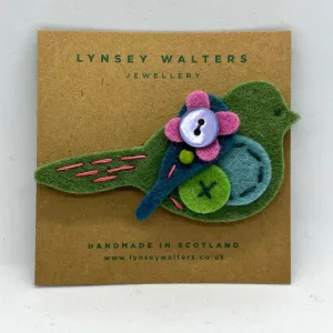 Pigeon Brooch - Soft Multi