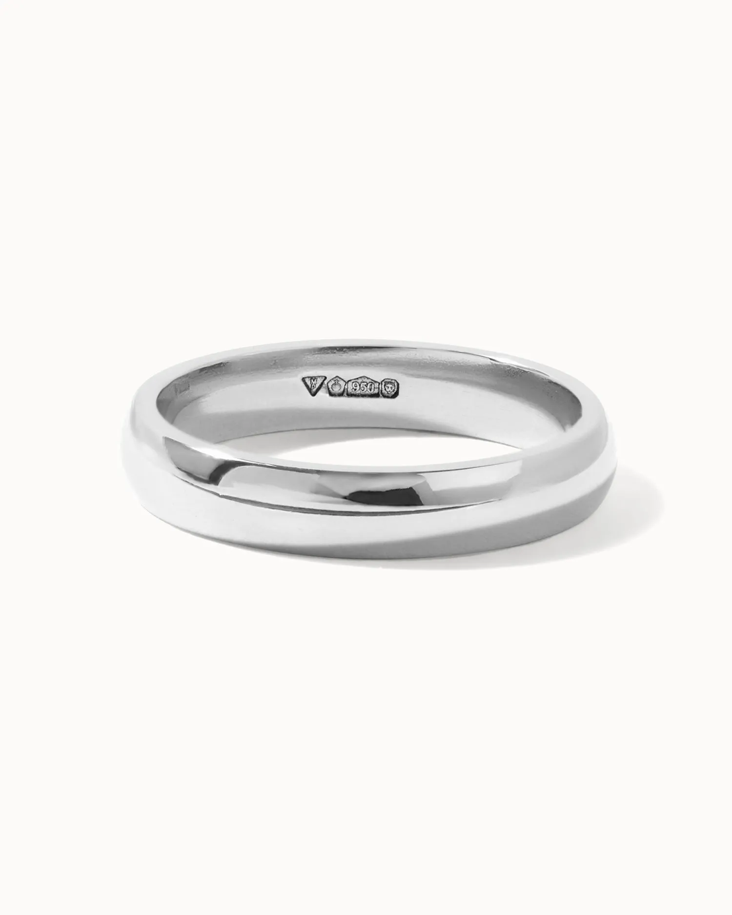 Platinum Classic Ring -  4mm Band