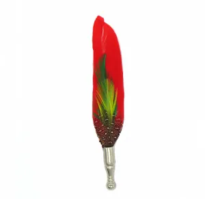 Red Feather Pin