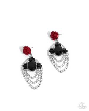 Rosy Rave - Red Earrings