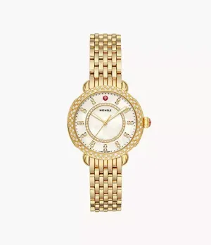 Sidney Classic 18K Gold Diamond Watch MWW30B000004