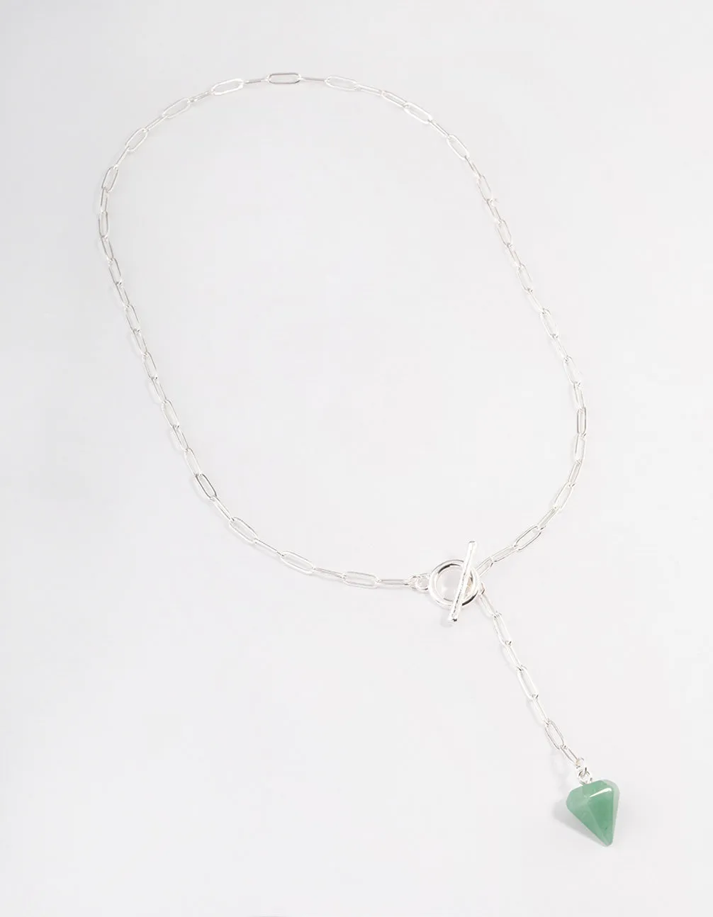 Silver Turquoise Charm T&O Necklace