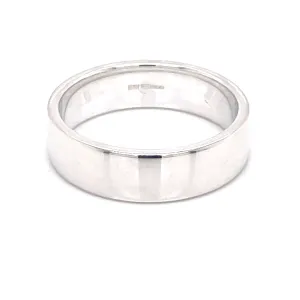 Silver Wedding Band 6MM